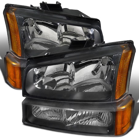 Spec-D Tuning 03-07 Chevrolet Silverado Hdlghts And Parking Lights, 2LBLH-SIV03JM-RS 2LBLH-SIV03JM-RS